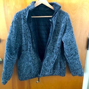 North Face Reversible Furry Coat!